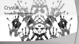  Presentation with sample - Colorful presentation design enhanced with rorschach - sample of rorshach test isolated backdrop and a light gray colored foreground