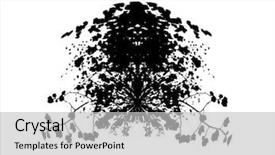  Presentation with test - Beautiful presentation design featuring rorschach inkblot test backdrop and a light gray colored foreground