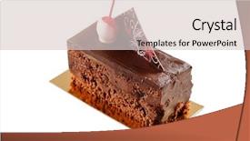  Presentation with ros - PPT theme consisting of ros - chocolate cake background and a  colored foreground