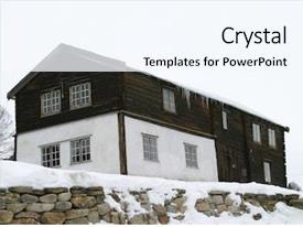Ros Old Building In Roros Norway PPT template 21 | CrystalGraphics