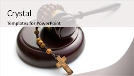  Presentation with rosary - Audience pleasing PPT theme consisting of rosary beads on white background backdrop and a white colored foreground