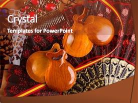 Rose Fan Bullfighter And Flamenco PPT template 80 | CrystalGraphics