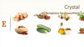  Presentation with vitamin - PPT theme featuring rose hip - food sources of vitamin e background and a cream colored foreground