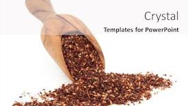  Presentation with rose wood - Presentation theme featuring rose-hip-herbal-tea background and a white colored foreground