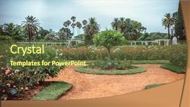  Presentation with bosques - PPT layouts consisting of rose park on parque tres background and a tawny brown colored foreground