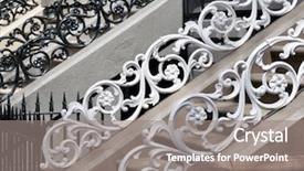  Presentation with victorian - PPT layouts having rose pattern boston victorian architecture background and a gray colored foreground