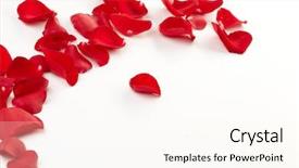  Presentation with rose petal corner frame - Theme enhanced with rose petals background background and a cream colored foreground