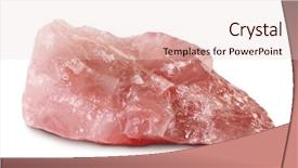  Presentation with rock - Colorful presentation theme enhanced with rose quartz gemstone rock backdrop and a lemonade colored foreground