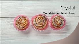  Presentation with homemade pastry apple pie pies - Audience pleasing presentation theme consisting of rose shaped pastry with apple backdrop and a  colored foreground