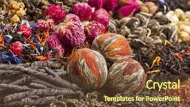  Presentation with tea types - Colorful PPT layouts enhanced with rose spirit drink - different tea types green black backdrop and a tawny brown colored foreground
