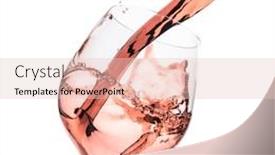  Presentation with white rose - Beautiful slide deck featuring rose-wine-splashing-on-white backdrop and a lemonade colored foreground