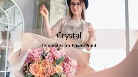  Presentation with roses flowery - Amazing theme having rosebud - big bouquet of fresh pastel backdrop and a soft green colored foreground