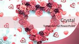  Presentation with light roses - Colorful slide deck enhanced with roselight - red roses in shape backdrop and a coral colored foreground