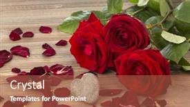  Presentation with mother love - PPT layouts having roses as a gift and surprise to a party symbolic photo for birthday mother's day love valentine's day background and a red colored foreground