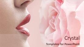  Presentation with red hibiscus rosa sinensis flower - Beautiful slide set featuring roses blue - beautiful woman posing with rose backdrop and a lemonade colored foreground