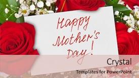  Presentation with roses - Slides featuring roses bouquet and card background and a lemonade colored foreground