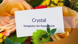  Presentation with war roses tudor rose - Presentation design having roses bouquet and paper card background and a sky blue colored foreground