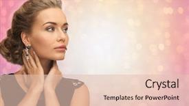  Presentation with jewelry - Audience pleasing presentation consisting of roses diamonds - beauty jewelry holidays and people backdrop and a  colored foreground