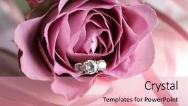  Presentation with engagement - PPT layouts enhanced with roses diamonds - rose with beautiful engagement ring background and a  colored foreground