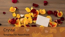  Presentation with roses - Cool new slide set with roses-for-valentine-s-day backdrop and a red colored foreground