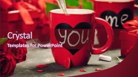  Presentation with valentine - Audience pleasing PPT layouts consisting of roses on a wooden background backdrop and a wine colored foreground