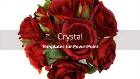  Presentation with flower wedding - Theme enhanced with roses-red-rose-holiday-flower background and a tawny brown colored foreground
