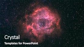  Presentation with nebula - Colorful theme enhanced with rosette nebula backdrop and a black colored foreground