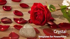  Presentation with love mother - PPT theme enhanced with rosewood - roses as a gift background and a tawny brown colored foreground