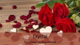  Presentation with love mother - PPT layouts enhanced with rosewood - roses as a gift background and a red colored foreground
