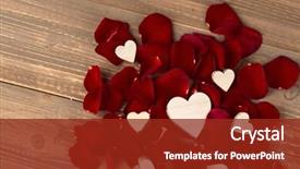  Presentation with valentine - Colorful theme enhanced with rosewood - roses for valentine's day backdrop and a  colored foreground