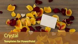  Presentation with roses - Audience pleasing PPT layouts consisting of rosewood - roses for valentine's day backdrop and a tawny brown colored foreground