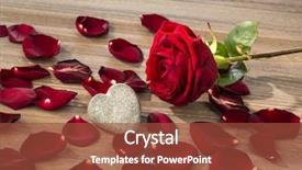  Presentation with roses - Slides consisting of rosewood - roses for valentine's day background and a tawny brown colored foreground