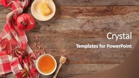 Presentation with rosh hashanah - Cool new slide deck with rosh hashanah - beautiful composition with honey backdrop and a violet colored foreground