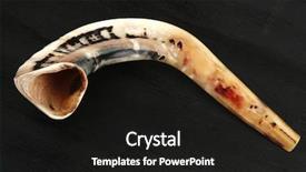  Presentation with rosh hashanah - Cool new theme with rosh hashanah - ram horn shofar isolated backdrop and a black colored foreground