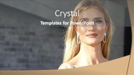  Presentation with huntington - Cool new PPT theme with rosie-huntington-whiteley backdrop and a gray colored foreground