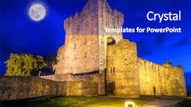  Presentation with 15th century - Audience pleasing presentation theme consisting of rosses - 15th century ross castle backdrop and a royal blue colored foreground