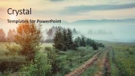  Presentation with gloomy - Cool new slide deck with rosses - gloomy morning with dramatic backdrop and a lemonade colored foreground