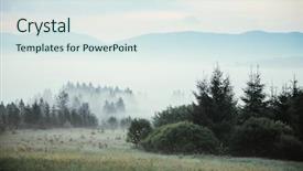  Presentation with gloomy - Beautiful PPT theme featuring rosses - gloomy morning with dramatic backdrop and a sky blue colored foreground