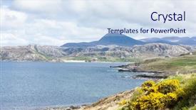  Presentation with scotland - Beautiful slide set featuring rosses - gruinard bay highlands scotland backdrop and a  colored foreground