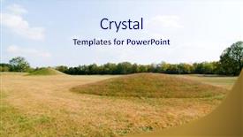  Presentation with indian culture - Slide deck enhanced with rosses - hopewell culture national historical park background and a sky blue colored foreground