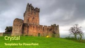  Presentation with killarney - Cool new PPT theme with rosses - ross castle near killarney co backdrop and a tawny brown colored foreground