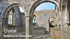  Presentation with ireland rivers - Presentation design featuring light brown lace fabric silk background texture background and a lemonade colored foreground