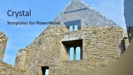  Presentation with ireland - Cool new presentation design with rosses - ross errily abbey ireland backdrop and a  colored foreground