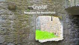  Presentation with ireland rivers - PPT layouts enhanced with rosses - ross errily abbey ireland background and a  colored foreground