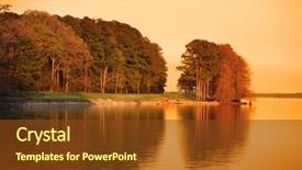  Presentation with water reservoir - Presentation design featuring rosses - ross r barnett reservoir background and a tawny brown colored foreground