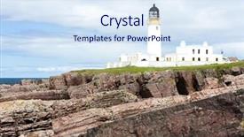  Presentation with lighthouse beacon - Colorful presentation theme enhanced with rosses - rubha reidh lighthouse highlands scotland backdrop and a  colored foreground