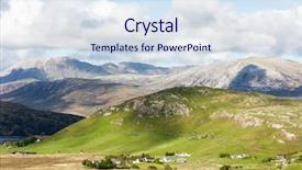  Presentation with scotland flag - Presentation consisting of rosses - suilven and canisp highlands scotland background and a sky blue colored foreground