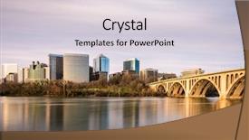  Presentation with virginia - Theme enhanced with rosslyn arlington virginia usa city background and a lemonade colored foreground