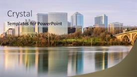 Presentation with virginia - Audience pleasing PPT theme consisting of rosslyn-arlington-virginia-usa-skyline backdrop and a lemonade colored foreground