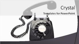  Presentation with telephone - Slides having rotary dial telephone background and a white colored foreground